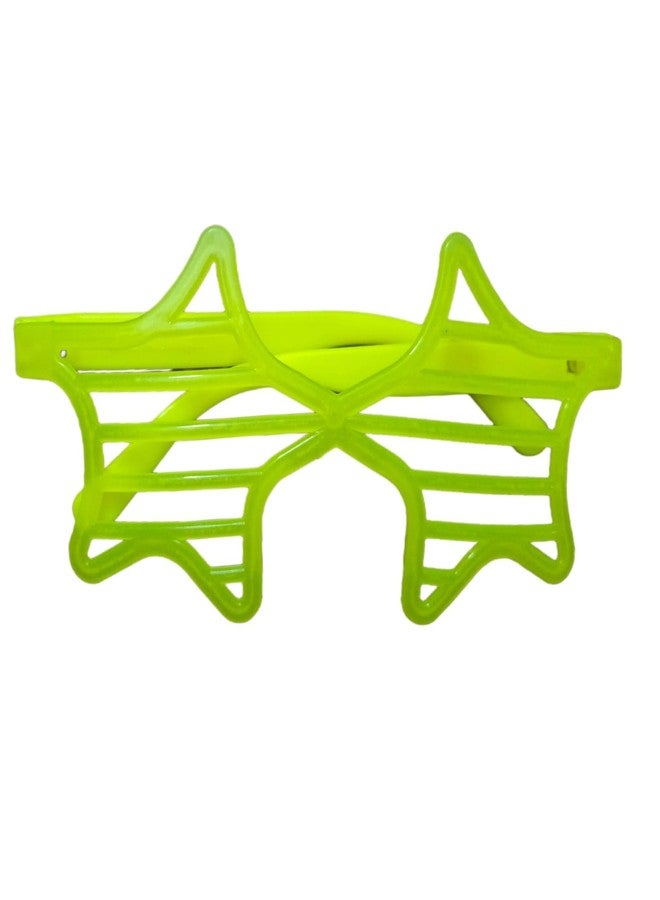 LUDALY Star Shutter Shade Neon Party Goggles For Birthday, Bachelorette, New Year Party Pack Of 12 Pc - Image 4